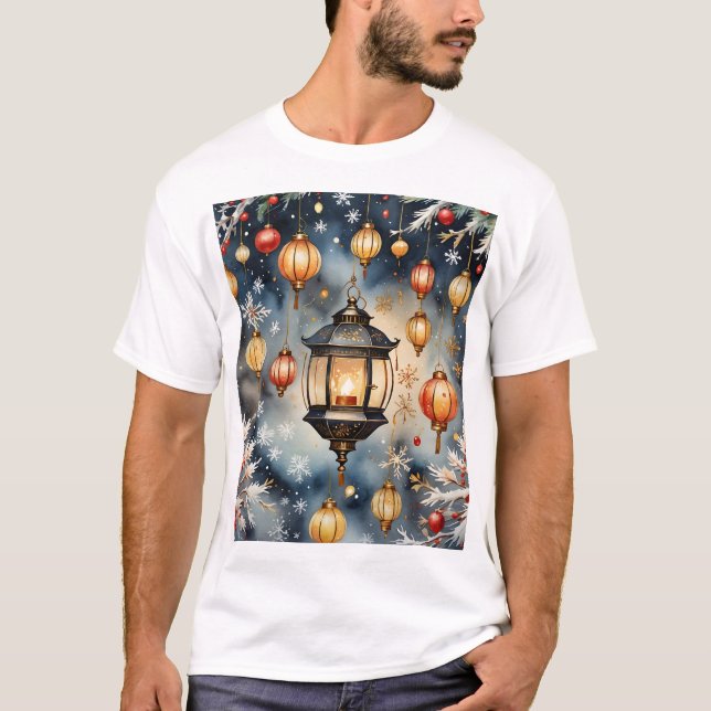 T-shirt Lanternes Festive (Devant)