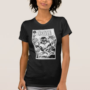 T-shirt Lanternes vertes volantes, noir et blanc