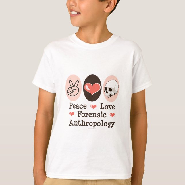 T-shirt L'anthropologie légale d'amour de paix badine le (Devant)
