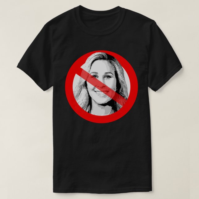 T-shirt L'Anti-Marjorie Taylor Greene A Traversé Le Visage (Design devant)
