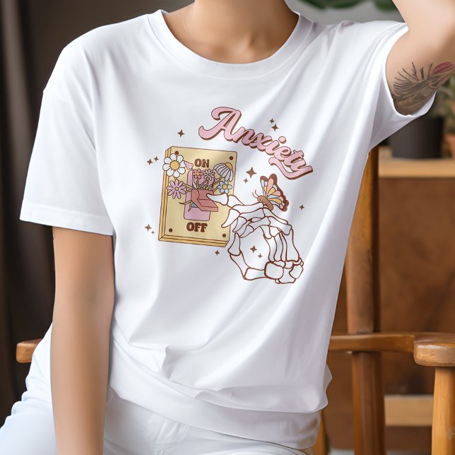 T-shirt L'anxiété sur l'arrêt de changer la santé mentale  (Créateur téléchargé)