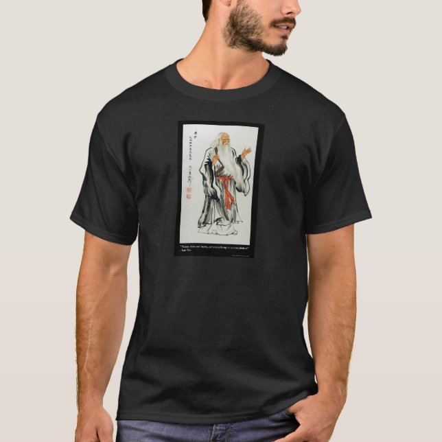 T-shirt Lao Tzu Nature Never Hurries Quota Venin & Tees (Devant)