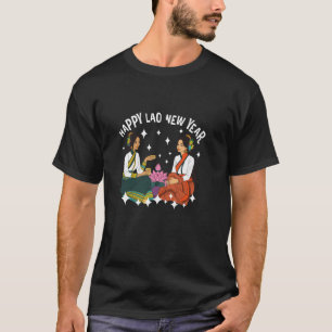 T-shirt Laos Laotien Laotienne Femme Happy Lao Nouvel An P