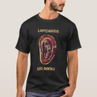 *~* LAPIDAIRES DIG ROCKS Agate Slab Gold Parties s