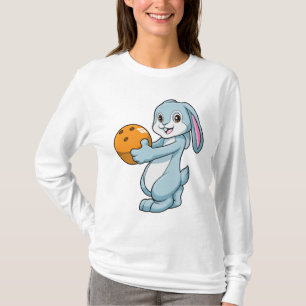 T-shirt Lapin à Bowling avec Bowling balle