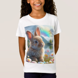 T-Shirt Lapin adorable à un lac enchanté