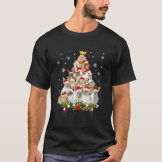 T-shirt Lapin Arbre de Noël Lapin Amant Cadeau Joyeux Chri