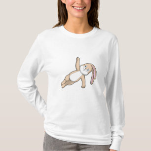 T-shirt Lapin au Yoga Stretching