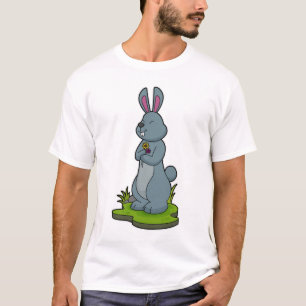 T-shirt Lapin aux fleurs
