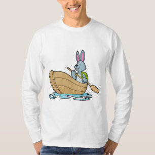 T-shirt Lapin avec bateau et pédale