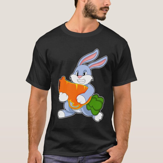T-shirt Lapin avec carotte (Devant)