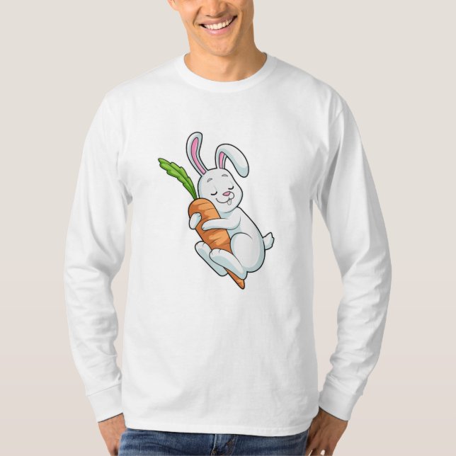 T-shirt Lapin avec carotte (Devant)