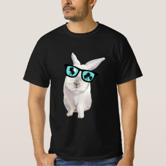 T-shirt Lapin avec des lunettes, Lapin de Badass, Lapin de