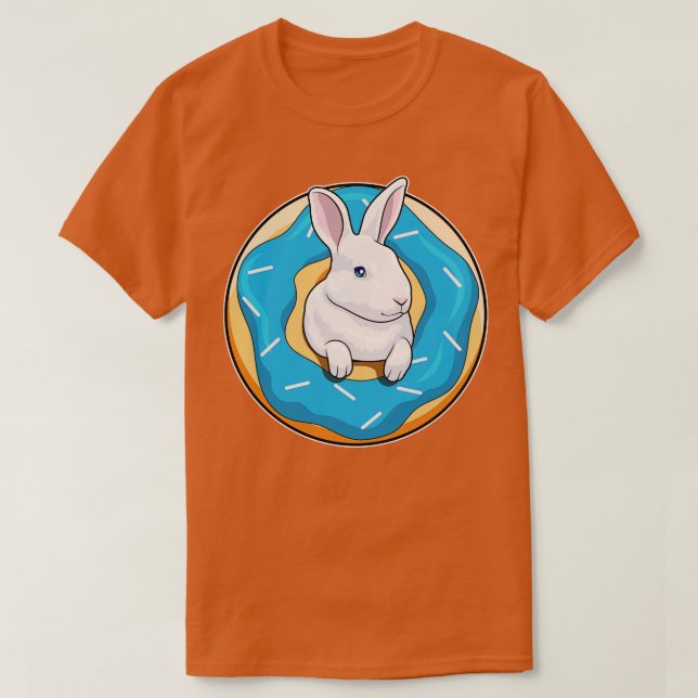 T-shirt Lapin avec Donut (Design devant)