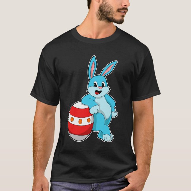 T-shirt Lapin avec oeuf de Pâques (Devant)