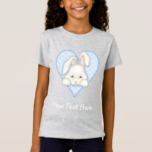 T-Shirt Lapin blanc - Bleu