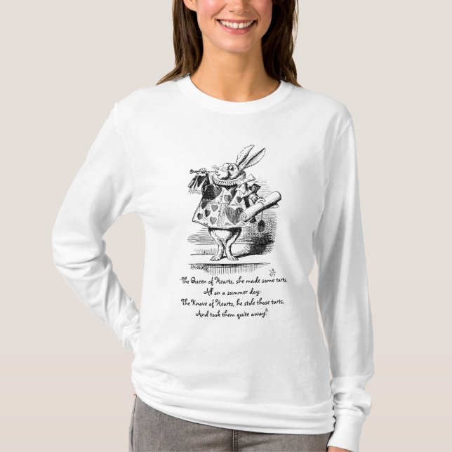 T-shirt Lapin blanc en tant que héraut (Devant)