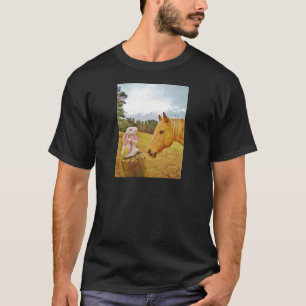 T-shirt Lapin blanc et Cheval jaune