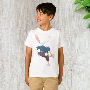 T-shirt Lapin Blanc Qui S'Éloigne