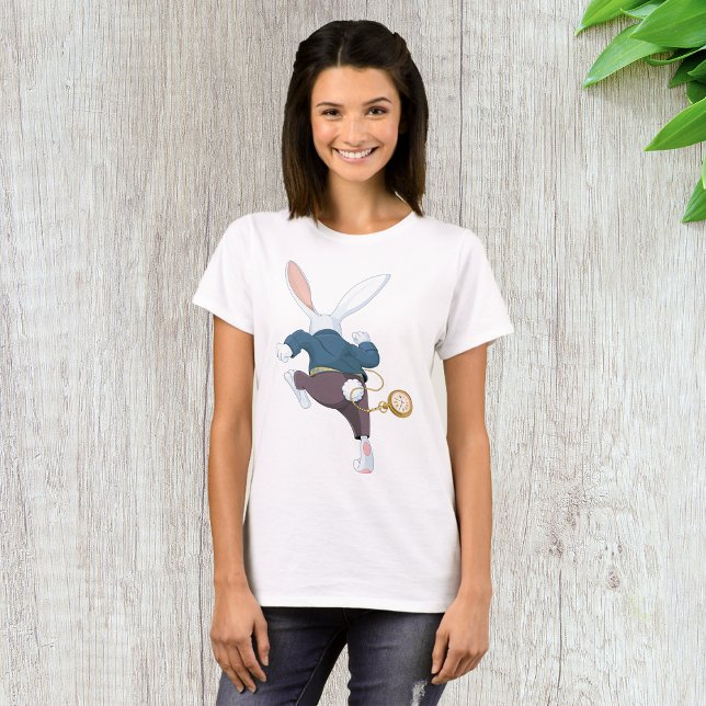 T-shirt Lapin Blanc Qui S'Éloigne (Créateur téléchargé)