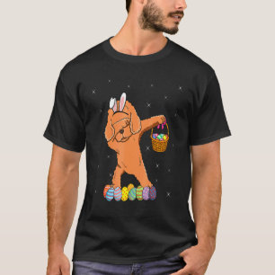 T-shirt Lapin Caniche Dabbing Chien Jour de Pâques heureux