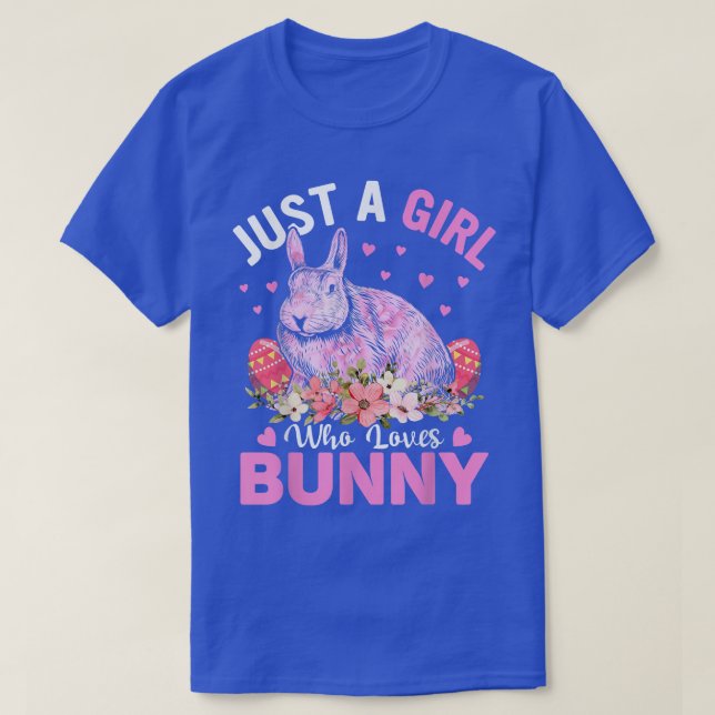 T-shirt Lapin cool Juste Une Fille Qui Aime Le Lapin  (Design devant)