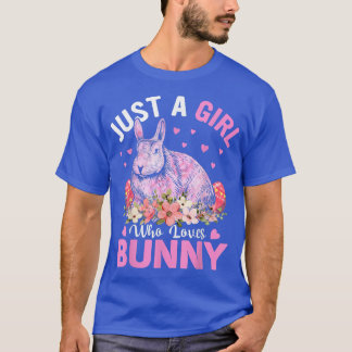 T-shirt Lapin cool Juste Une Fille Qui Aime Le Lapin 