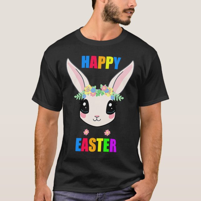T-shirt Lapin Cutest Joyeux Pâques dimanche 2022 (Devant)