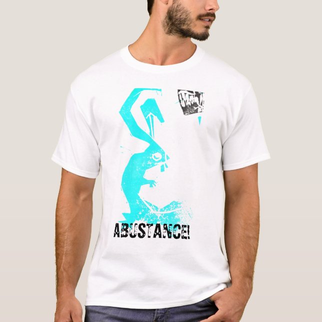 T-shirt lapin d'abustance, ABUSTANCE ! (Devant)