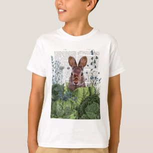 T-shirt Lapin dans un patch de choux