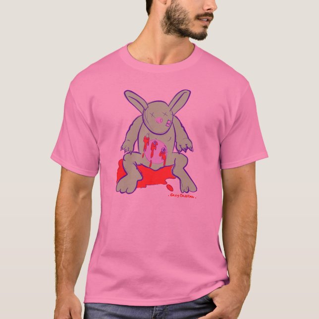 T-shirt lapin de blessure de chair (Devant)