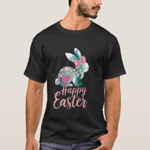 T-shirt Lapin de chasse aux œufs de Pâques heureux Jour de