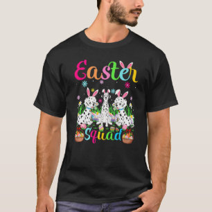T-shirt Lapin de chien dalmate Ear Squad de Pâques Dalmati