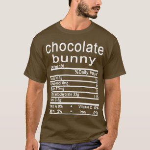 T-shirt lapin de chocolat Nutrition fête d'action de grâce