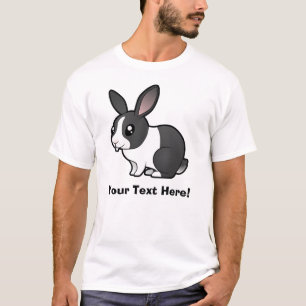 T-shirt Lapin de dessin animé (oreille tombante poil lisse
