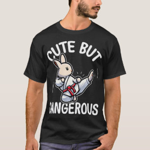 T-shirt Lapin de karaté taekwondo mignon mais dangereux Ka
