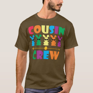 T-shirt Lapin De Lapin D'Équipage Cousin Avec Oeufs Jour D