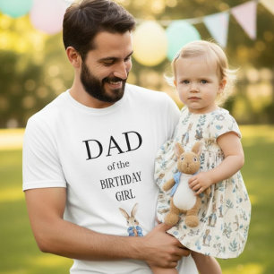 T-shirt Lapin de Livre d'Histoires Papa de la Fille qui Fê