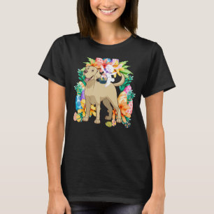 T-shirt Lapin de Pâques à cheval sur un Labrador Retriever