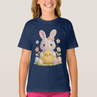 Lapin de Pâques adorable et art printanier pastel