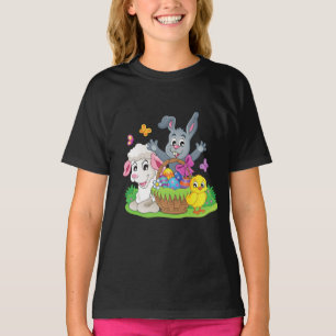 T-shirt lapin de Pâques, agneau & puzzle de poussette t-sh