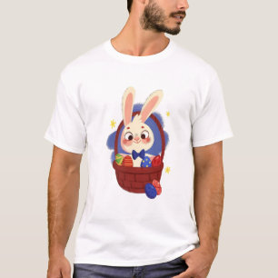 T-shirt Lapin de Pâques avec oeufs