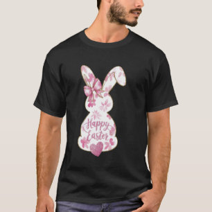 T-shirt Lapin de Pâques Chasse aux œufs Lapin Floral Fête