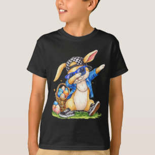 T-shirt Lapin de Pâques Cool Hip Hop Enfants Garçons