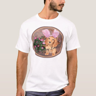 T-shirt Lapin de Pâques de teckel