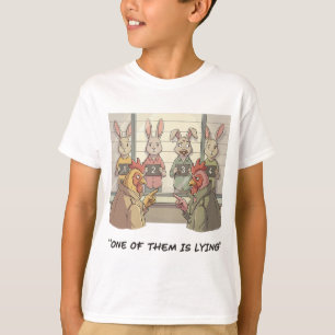 T-shirt Lapin de Pâques drôle - Humour de chasse aux œufs 