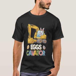 T-shirt Lapin de Pâques excavatrice garçons tout-petits E