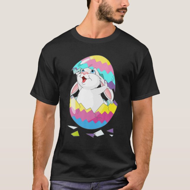 T-shirt Lapin De Pâques Hatchs D'Oeufs Drôle (Devant)