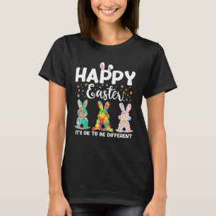 T-shirt Lapin de Pâques heureux C'est Ok D'être Différent