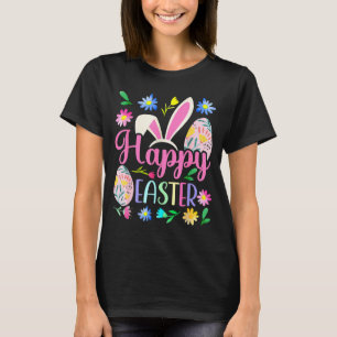 T-shirt Lapin de Pâques heureux printemps œuf de Pâques ch